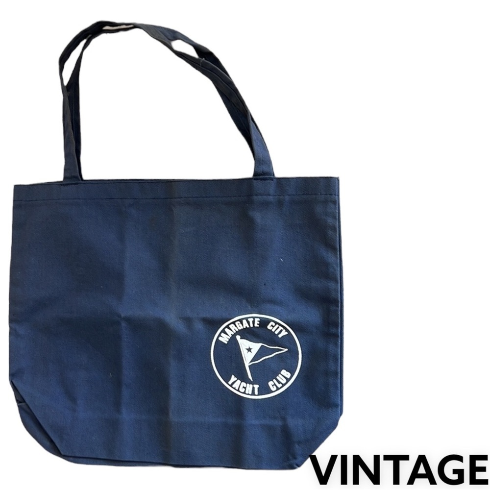 VINTAGE TOTE MCYC Nautical Yacht Club Canvas sailing club NewJersey Collectable